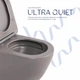 Унітаз підвісний Qtap Robin Ultra Quiet 520×365×340 мм, Stone grey, з сидінням Slim Duroplast Soft-close - зображення 5