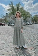 Женское льняное платье миди свободного силуэта с объемными рукавами NORA KVITTIN MKNK2064-3 - 46, М'ятний - изображение 2