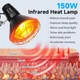 Инфракрасная тепловая лампа Hoakya 150W с таймером для терапии - изображение 2