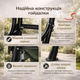 Качеля садова 4P Garden 180х110см посилена 3 х місна металева з тентом з м'яким диваном для дачі саду саду будинку С - зображення 5