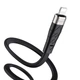 Кабель HOCO X53 USB to iP 2.4A, 1m, silicone, aluminum connectors, Black - изображение 5