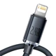 Кабель Baseus Crystal Shine Series Fast Charging Data Cable USB to iP 2.4A 2m Black - зображення 1