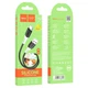 Кабель HOCO X82 USB to Type-C 3A, 1m, silicone, silicone connectors, Black - изображение 2