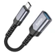 Кабель-перехідник HOCO UA24 Type-C male to USB female 3.0 converter Metal Gray - зображення 2