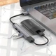 USB-хаб HOCO HB26 4 in 1 adapter(USB to USB3.0+USB2.0*3) Metal Gray - изображение 4