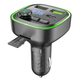АЗП з FM-модулятором BOROFONE BC48 Broad QC3.0 car BT FM transmitter 18W Black - изображение 7