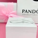 Срібний браслет Pandora тенісного дизайну із ореолом 599416C01 (20) - зображення 3