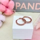 Срібні сережки в позолоті Серця Pandora Rose 286318CZ - зображення 4