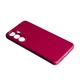 Силиконовый чехол SMTT для Samsung Galaxy S25 FE с микрофиброй Бордовый - изображение 2