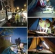 Аккумуляторная лампа диодная 70см солнечная батарея аккумуляторная светодиодная кемпинговая с крючком и магнитным креплением светильник - изображение 8