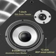 Акустика LONPOO LP-42MX Hi-Fi 100W RMS дерев'яна - зображення 6