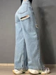 Джинси жіночі Its Basic 3311-1 super baggy широкі рвані 40 блакитні - зображення 6