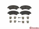 Колодки гальмові BREMBO P61066 Citroen C4, DS3, Xsara, C3, C2, C-Elysee, Berlingo; Peugeot 207, 307, 2008, 208, 206; Opel Crossland X 425486, 425475, 425423 - зображення 2