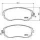 Гальмівні колодки BREMBO P78021 Subaru XV, Impreza, Forester, Legacy, Outback 26296SC011, 26296SC010, 26296SC000 - зображення 2