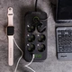 Сетевой фильтр-удлинитель SMART 6 розеток 4 USB 1 Type-C 3 метра черный - изображение 2