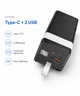 Повербанк Hoco J86A 50000mAh 22.5W PD20W QC3.0 с LED-фонариком Черный - изображение 3