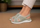 Жіночі босоніжки прошиті натуральна шкіра з перфорацією DJUS SHOES Оливковий 38 розмір (24 см.) - изображение 5