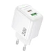 Мережевий зарядний пристрій BOROFONE BAS45A Potential PD30W+QC3.0 charger(EU) White - зображення 2
