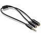 Аудио разветвитель UGREEN AV141 3.5 мм mini jack на наушники и микрофон (20cm, 4 pin). Black - изображение 3