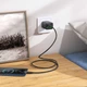 Мережевий зарядний пристрій HOCO N56 Fundador four-port PD30W(2C2A) charger(EU) Black - изображение 5