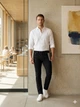 Джинсы Zara р. 34 (L) Slim Fit цвет черный плотный деним - изображение 5