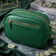 Сумка для женщин из натуральной кожи Vintage 22900 Зеленый - изображение 4