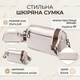 Женская прямоугольная сумка с карманами из натуральной кожи Vintage 22598 Белая - изображение 3