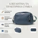Отменная сумка на каждый день с двумя отделениями из натуральной кожи Vintage 22595 Синяя - изображение 3