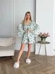 Піжама жіноча трійка халат майка шорти Priscilla Collection L-XL світлий зелений - зображення 7
