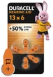 Батарейка DURACELL Hearing Aid 13 6 шт. (5017065/5011447/5007513) - зображення 1