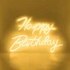 Светодиодная (LED) неоновая вывеска "Happy Birthday", от USB, оранжевая, 40,8*29,5 см - изображение 3