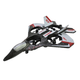 Игрушечный радиоуправляемый самолет с подсветкой красный 25 см детский RC истребитель на пульте с аккумулятором ZJ100A - изображение 2