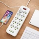 Подовжувач мережевий D10 10 розеток USB Type-C PD-переноска 5 м - зображення 2