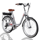 Велосипед з електроприводом 26" ST Dorozhnik eLUX Vbr FR рама-17" 36B 13А*г 500Вт срiблястий з амортизаційною вилкою - зображення 1