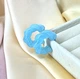 Женские сережки Крученые кольца Акрил jewelry Голубые - изображение 2