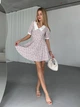 Жіноча міні сукня кльош з комірцем Uaclothes 46 Молочний (like38085-185171350) - изображение 1