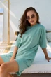 Жіночий літній костюм з двонитки з футболкою та шортами Seventeen S-M Зелений (2000000169613) - изображение 4