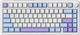 Ігрова Бездротова Механічна Клавітура Attack shark x85 White-purple - зображення 1