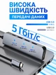 USB Type-C Hub 5 в 1 з HDMI 4K, USB 3.0, 3x USB 2.0 та PD 100W — USB Хаб Розгалужувач для ноутбука, смартфона та планшета - зображення 2