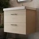 Тумба із умивальником DEVIT Urbanis 80x65x46см підвісна бежева 454080BE - зображення 2