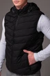 Жилет чоловічий стьобаний з капюшоном 2XL чорний 5268724s3 - зображення 3