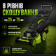 Газонокосарка ProCraft PLM505 бензинова самохідна 4 кВт з травозбірником 62 л мульчуванням і 8 рівнями висоти скошування - зображення 3