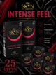 Презервативи SKYN безлатексні Intense Feel 25 шт поліізопренові з точковою текстурою non-latex condoms для максимально природних відчуттів і комфорту під час інтимної близькості гіпоалергенні skyns - зображення 1