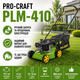 Газонокосарка ProCraft PLM-410 бензинова несамохідна 1.6 кВт 410 мм з травозбірником 40 л і 7 рівнями висоти скошування - зображення 5