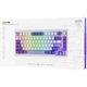Беспроводная клавиатура Proove Gaming Coupe Huano Kobe N-key rollover 2.4Гц+BT5.3+Type-C 4000mAh бело-фиолетовый - изображение 5