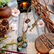Кулон желуди на дубовом листике натуральный моховый агат - изображение 2