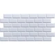 Декоративная ПВХ панель Sticker Wall на стену, для ванной, кухни под белый клинкерный кирпич 960х480х4мм SW-00001431 - изображение 1