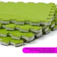 Підлога-пазл Sticker Wall плюшевий 30х30х1см Салатовий (D) SW-00002094 - зображення 5