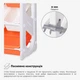 Дитячий стелаж Mealux Coral Mini Orange (KD-E021 Orange) - зображення 5