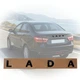 Емблема напис Lada глянсовий Чорна Пластикна скотче СТАРИЙ ТИП (Завод) - изображение 1